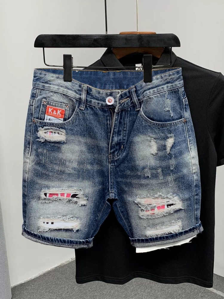 Vintage Fashion Trends 2026 - 2026 Summer Ripped Straight Men Denim