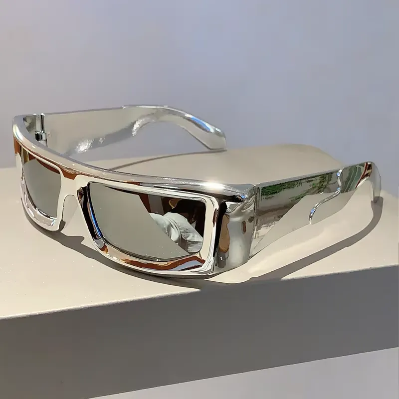 Vintage Fashion Y2K - KAMMPT Y2k Wrap Round Men Sunglasses