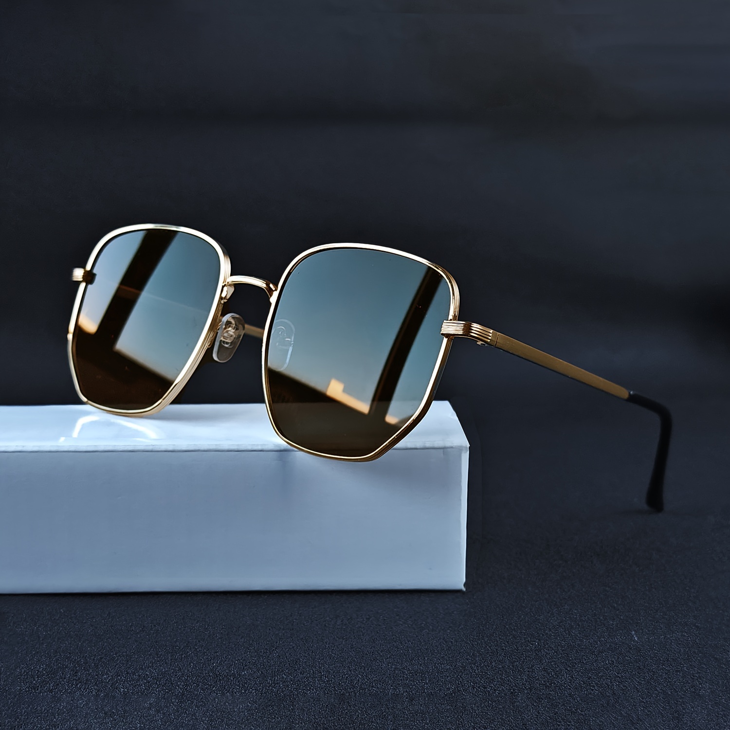 Vintage Fashion Y2K - Vintage Y2K Metal Glasses for Men