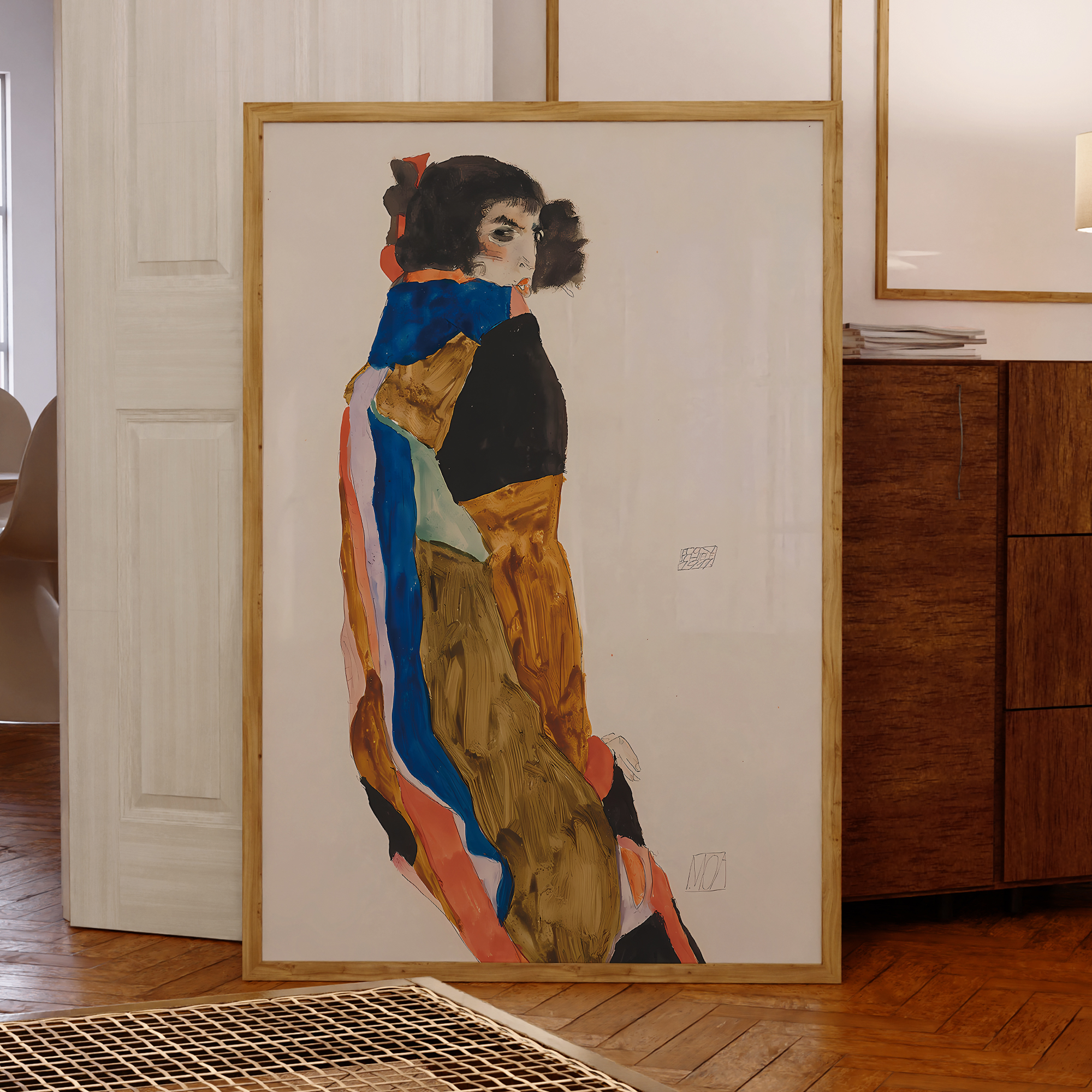 Modern Abstract Egon Schiele M - Vintage Fashion Wall Art review and price