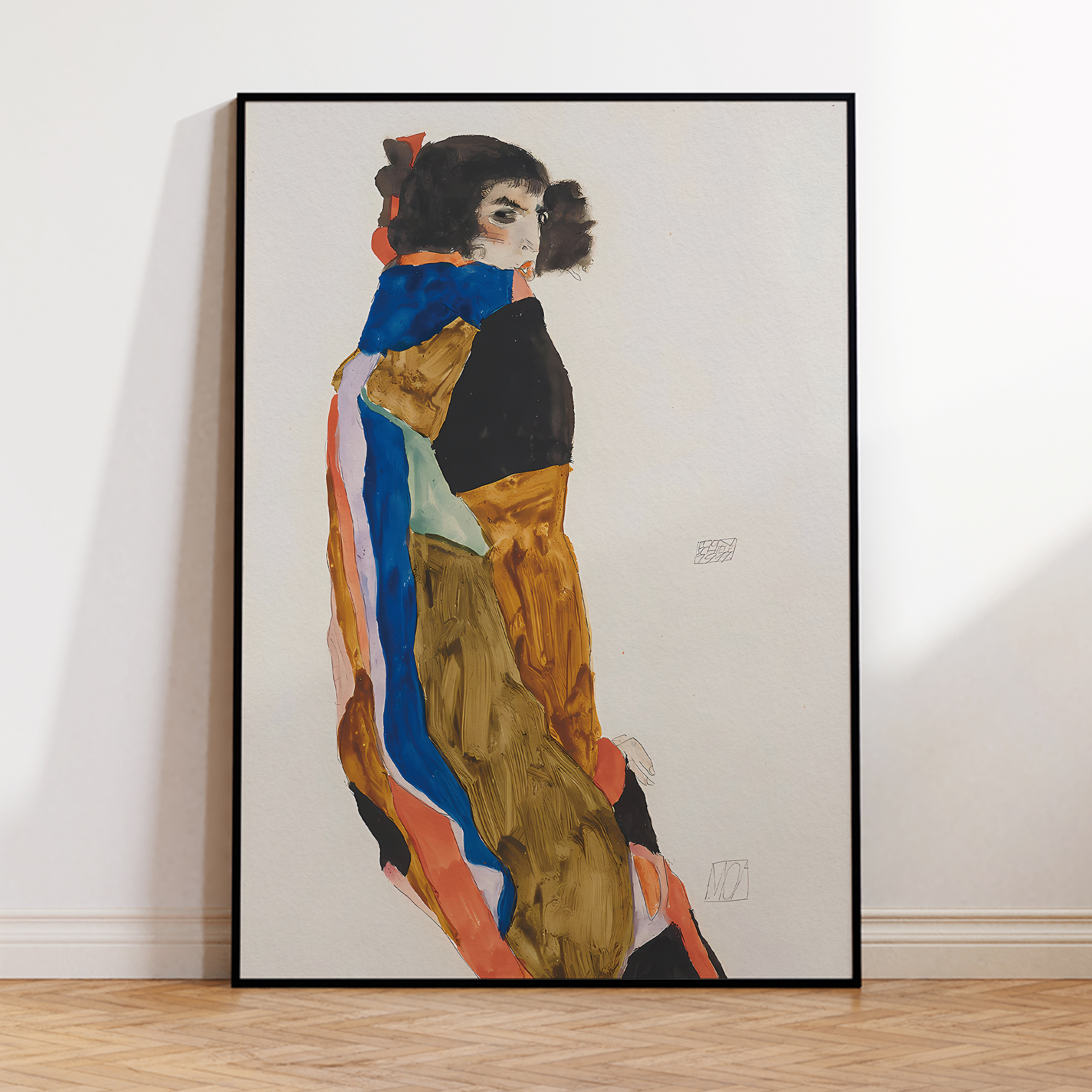 Modern Abstract Egon Schiele M - Vintage Fashion Wall Art review and price