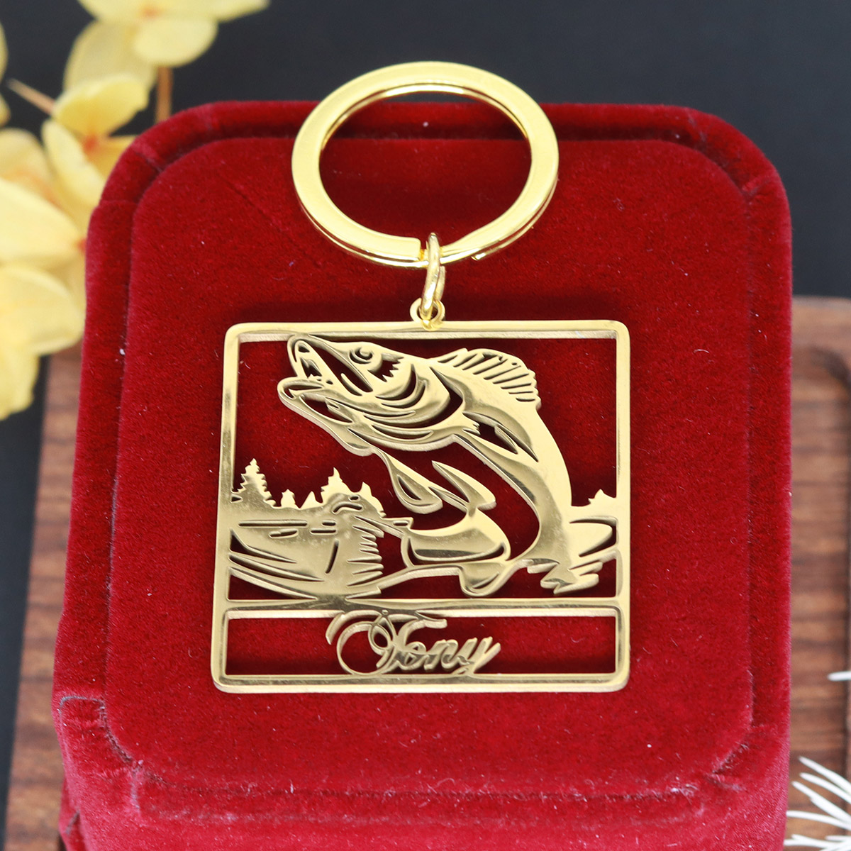 Custom Name Fish Keychain Pers - Vintage Fashion Names review and price