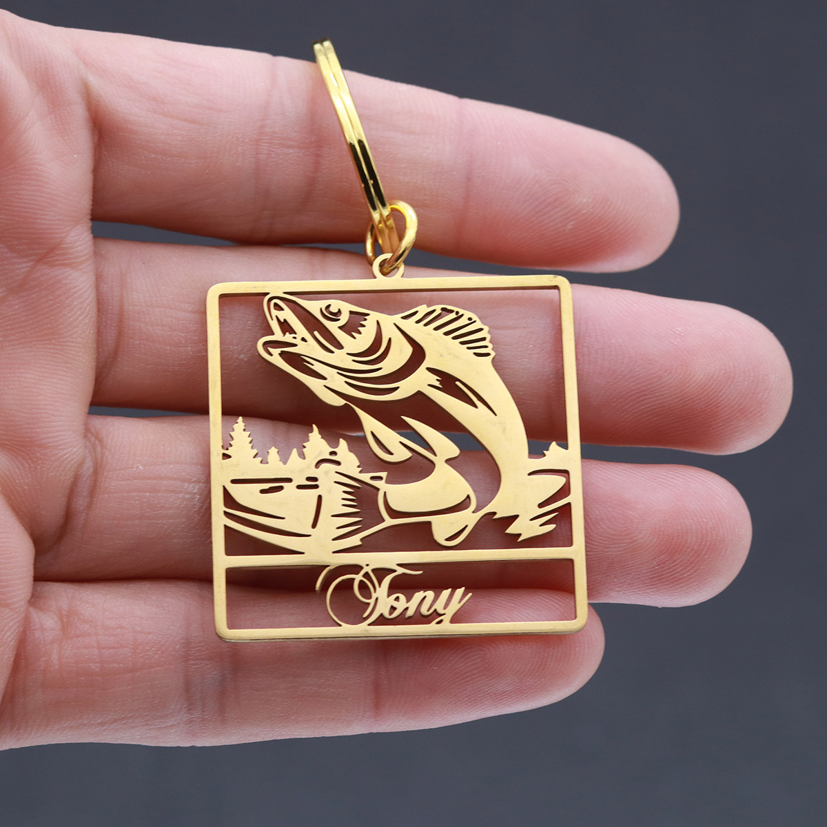 Custom Name Fish Keychain Pers - Vintage Fashion Names review and price