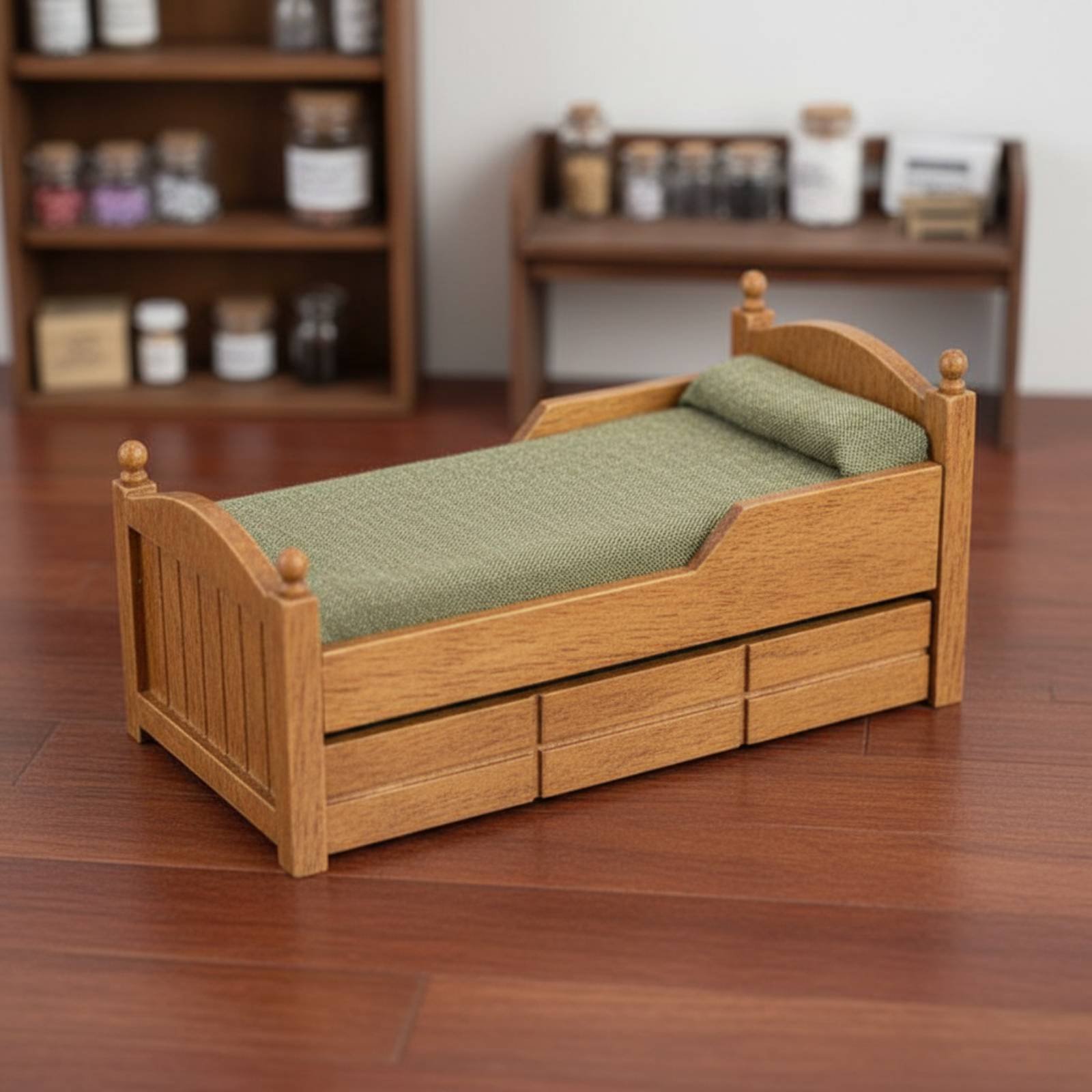 1:12 Scale Wooden Bed Handmade - Vintage Fashion Doll review and price