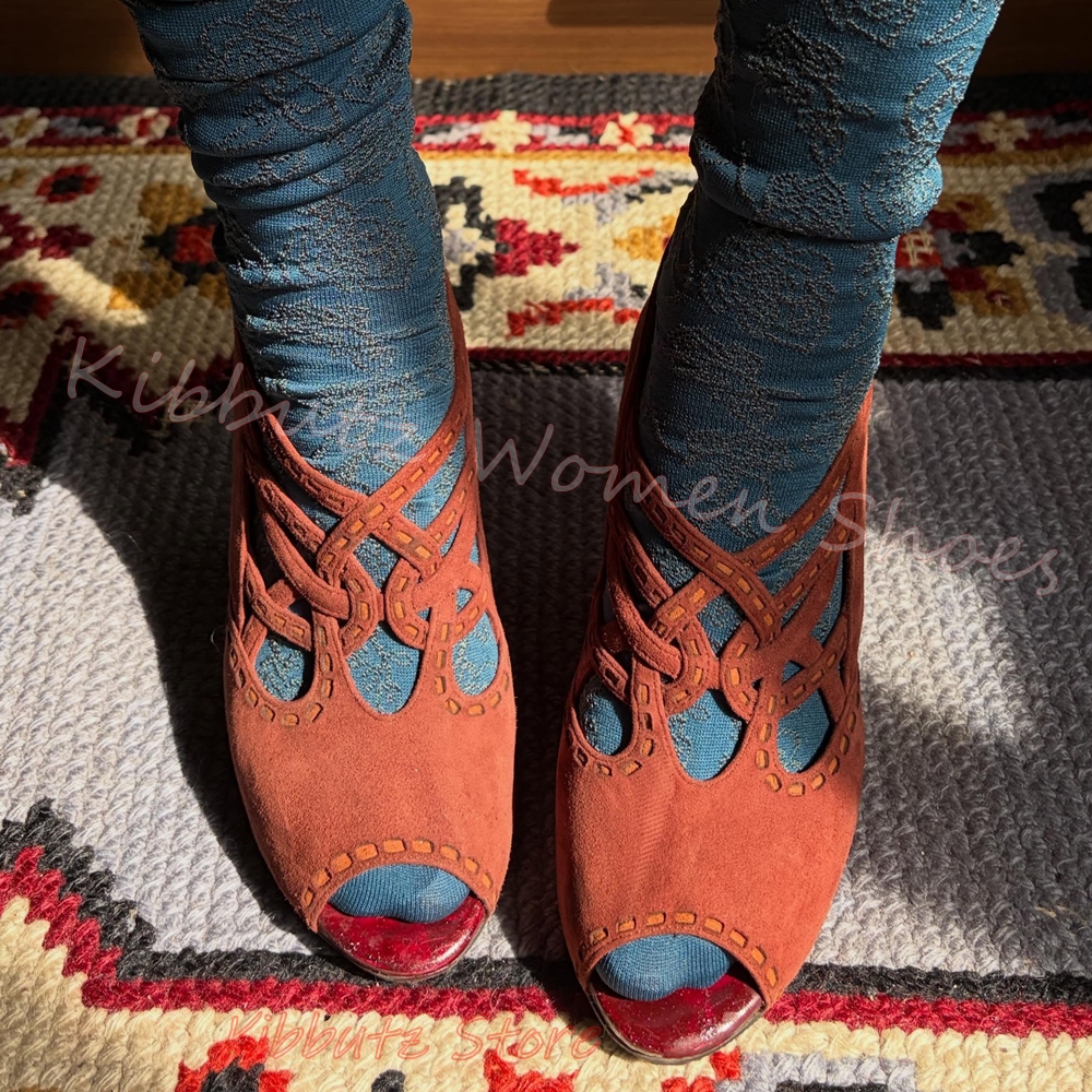 Vintage Rome Sandals Suede Lea - Vintage Fashion Heels review and price