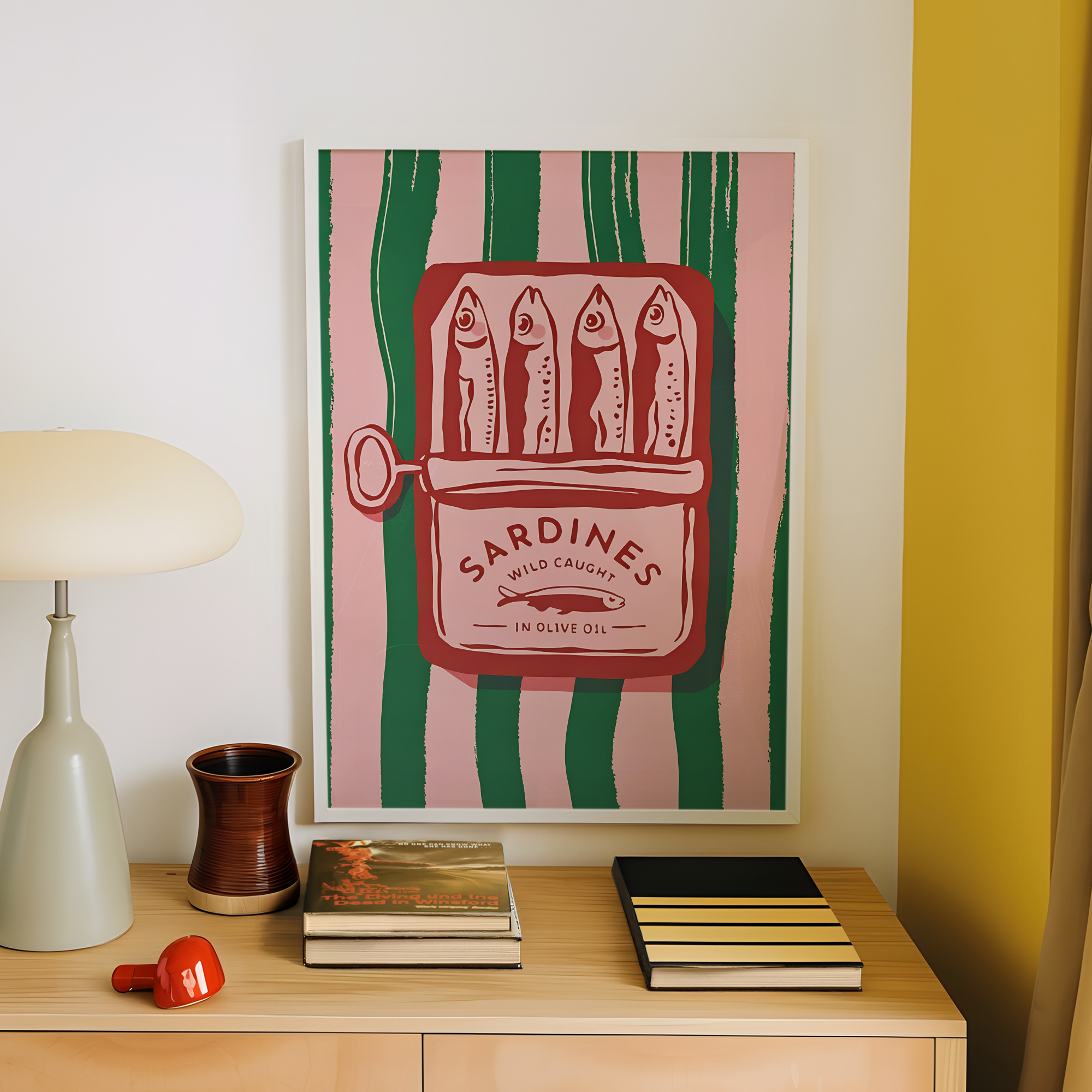 Vintage Cartoon Olive Oil Sard - Vintage Fashion Wall Art review and price