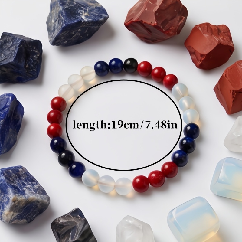 1pc Red/blue/white Tricolor St - Vintage Fashion In Chinese review and price