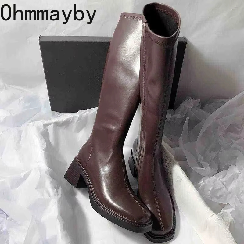Vintage Thick Heel Women Knee  - Vintage Fashion Heels review and price