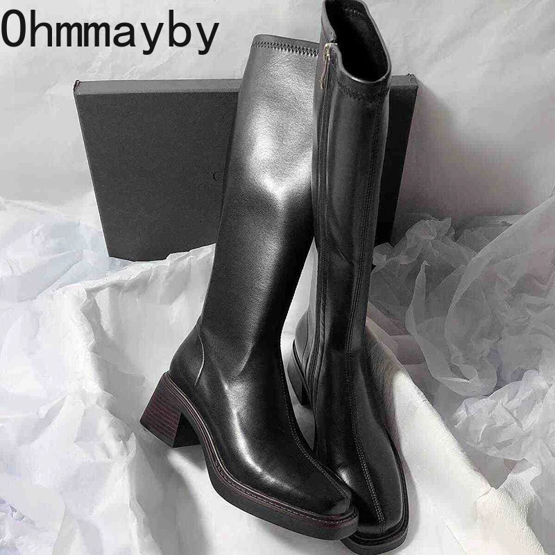 Vintage Thick Heel Women Knee  - Vintage Fashion Heels review and price