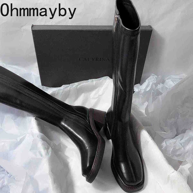 Vintage Thick Heel Women Knee  - Vintage Fashion Heels review and price