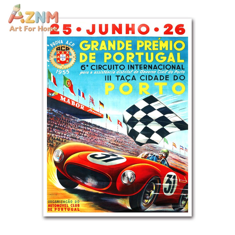 1pc Vintage Car Racing Monaco  - Vintage Fashion Wall Art review and price