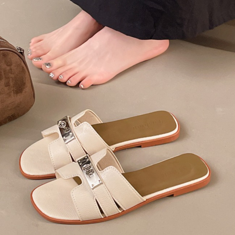 Square Open Toe Women's Solid  - Vintage Fashion Aesthetic review and price
