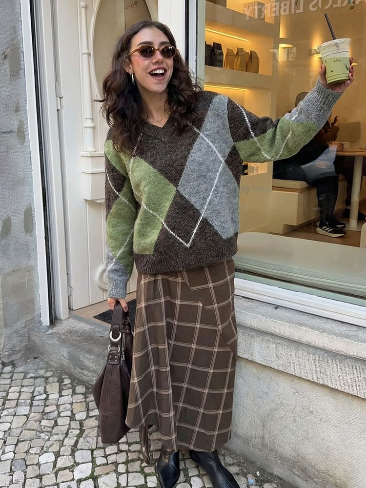 HH Women Fashion Argyle Knitte - Vintage Fashion Trends 2026 review and price