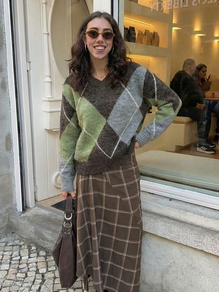 HH Women Fashion Argyle Knitte - Vintage Fashion Trends 2026 review and price