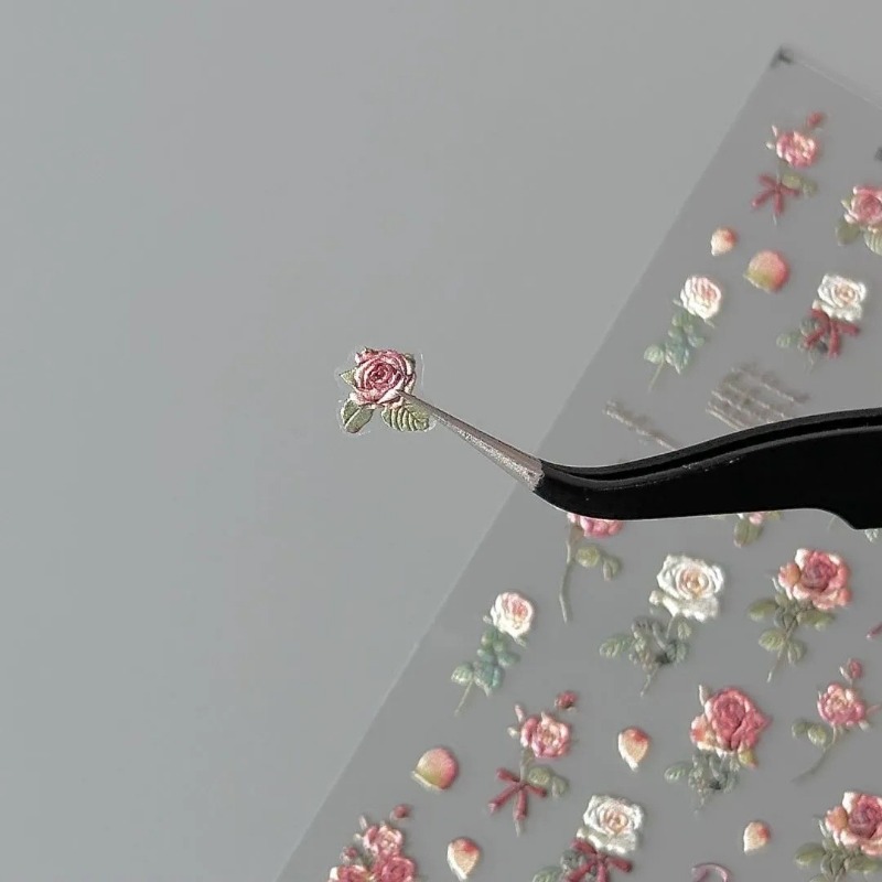5Pcs Ins Retro Rose Sticker Hi - Vintage Fashion Magazine review and price