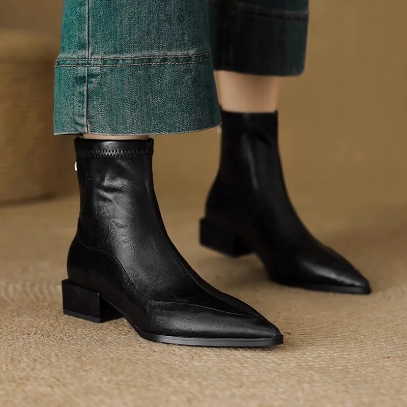Fashion Vintage Thick Heels Wo - Vintage Fashion Aesthetic review and price