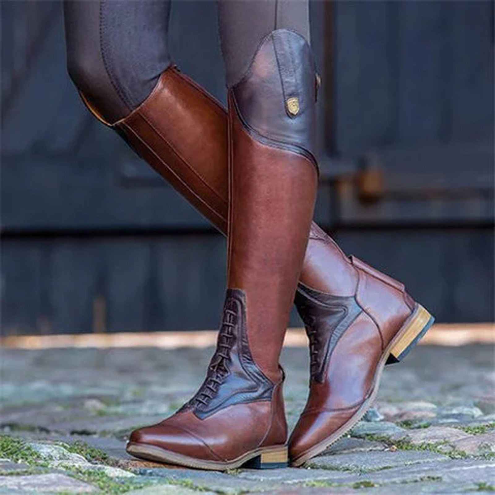 Knee High Boot Casual Boot Fas - Vintage Fashion Heels review and price