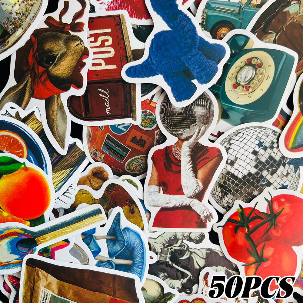 50PCS Vintage Y2K Stickers Fas - Vintage Fashion Magazine review and price