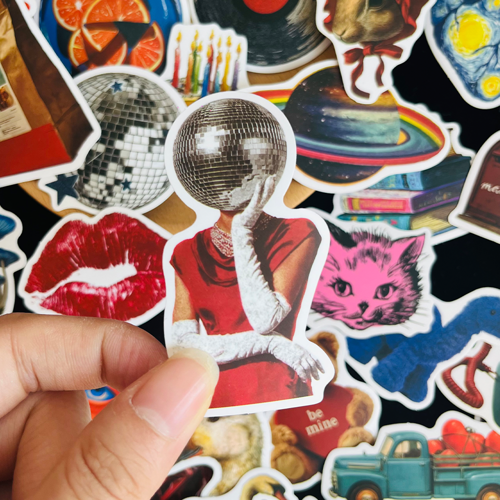 50PCS Vintage Y2K Stickers Fas - Vintage Fashion Magazine review and price
