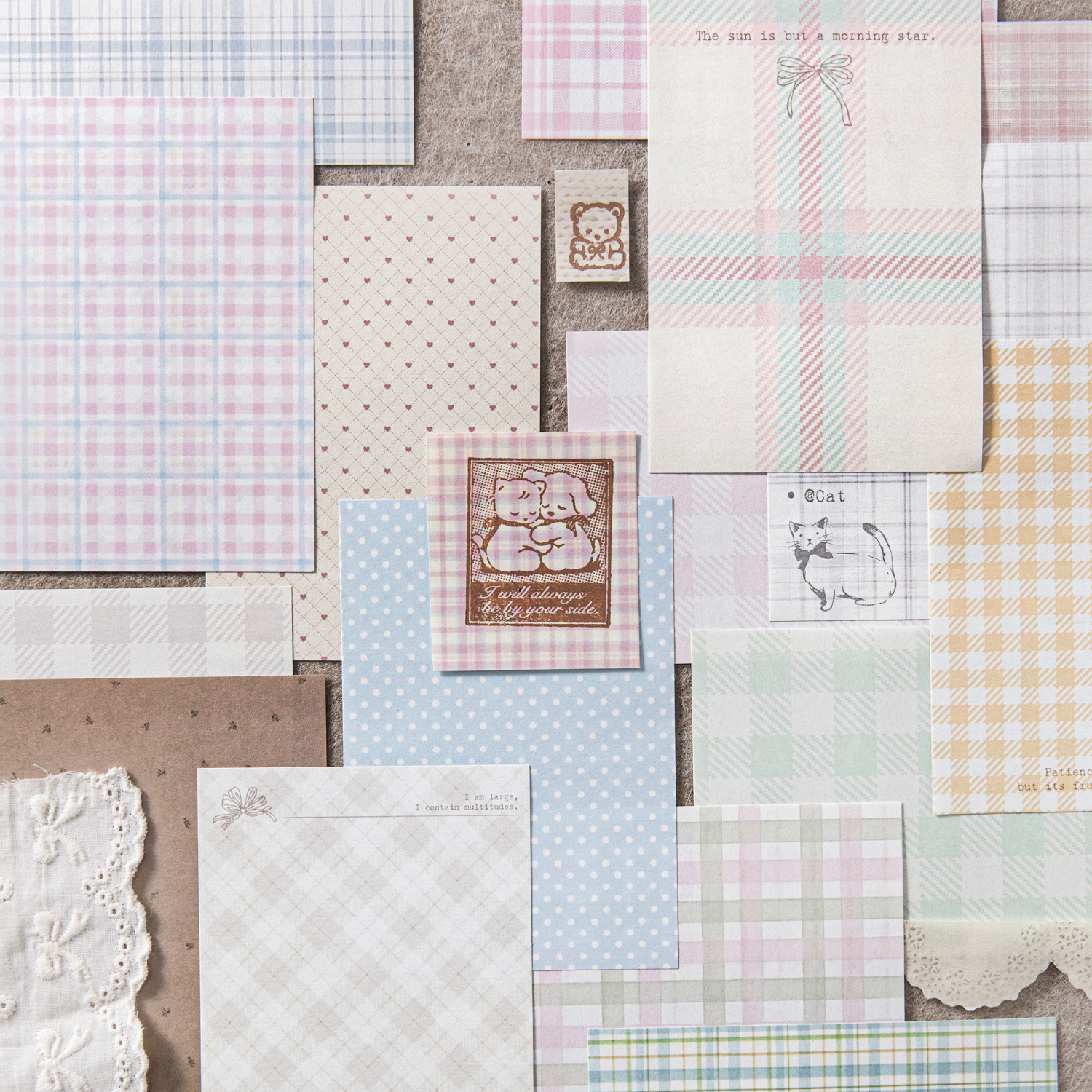 50pcs creative plaid Decor Scr - Vintage Fashion Magazine review and price