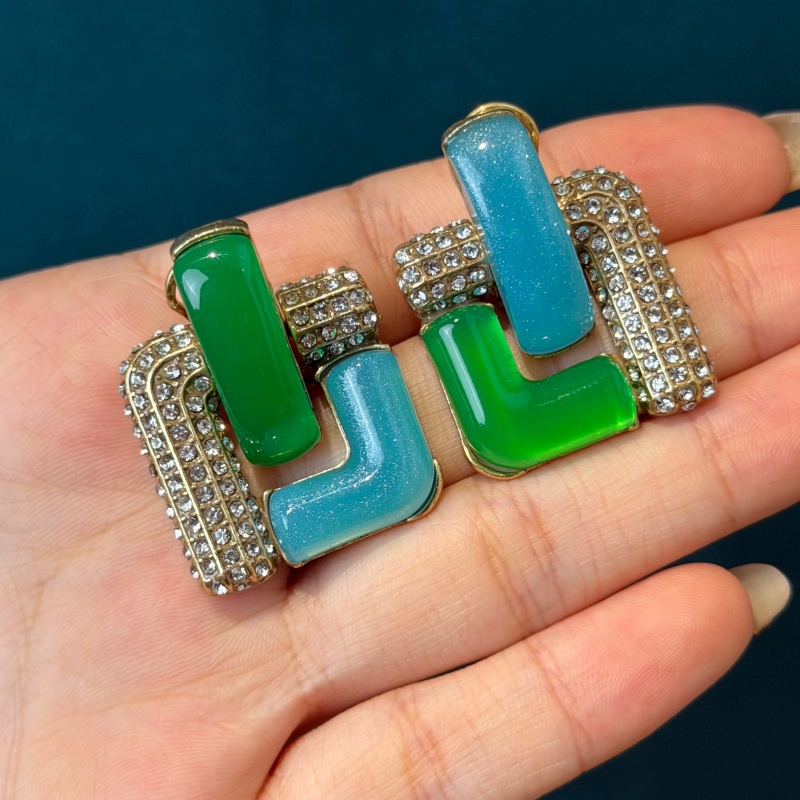 Vintage Blue Glass Green Geome - Vintage Fashion Trends 2026 review and price