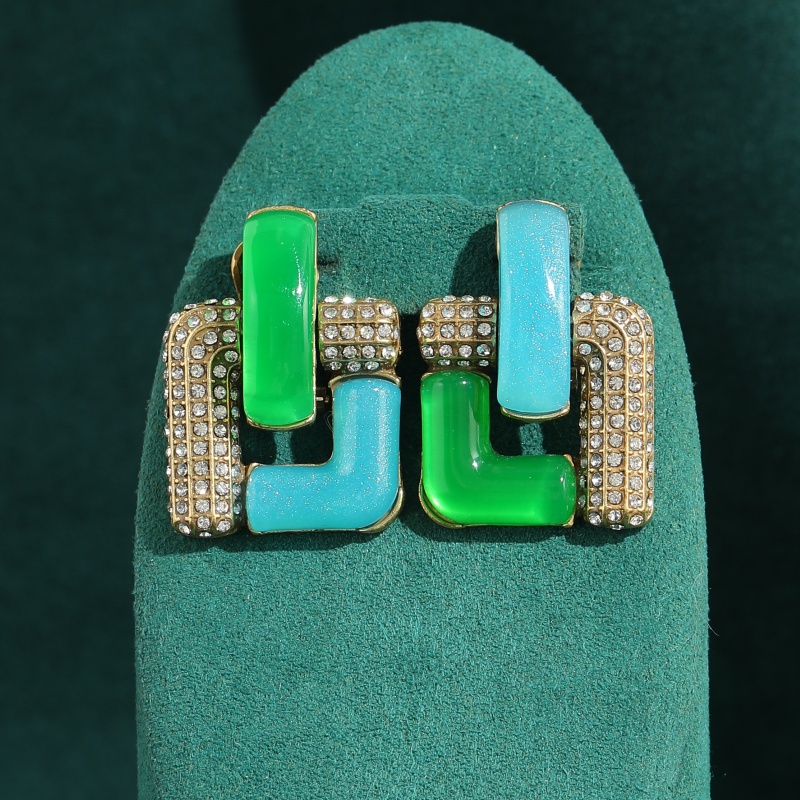 Vintage Blue Glass Green Geome - Vintage Fashion Trends 2026 review and price