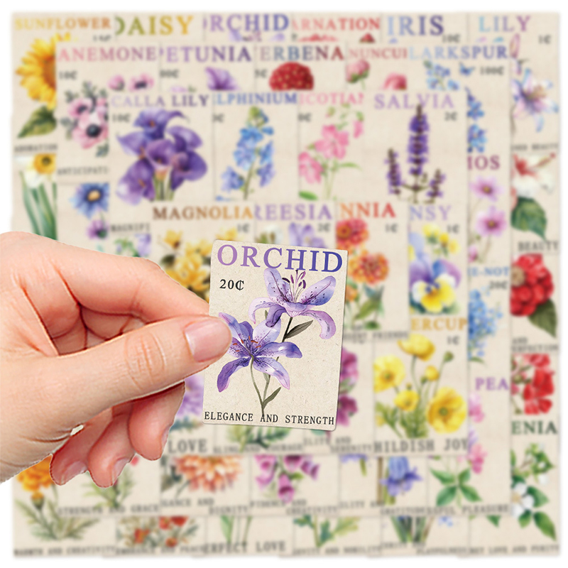 50PCS Vintage Flower Postage S - Vintage Fashion Magazine review and price