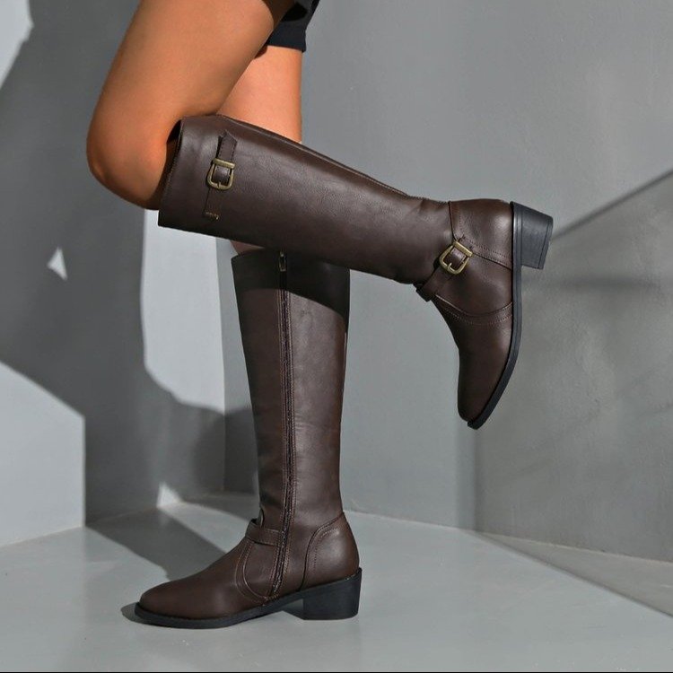 Women Knee High Boots Platform - Vintage Fashion Heels review and price
