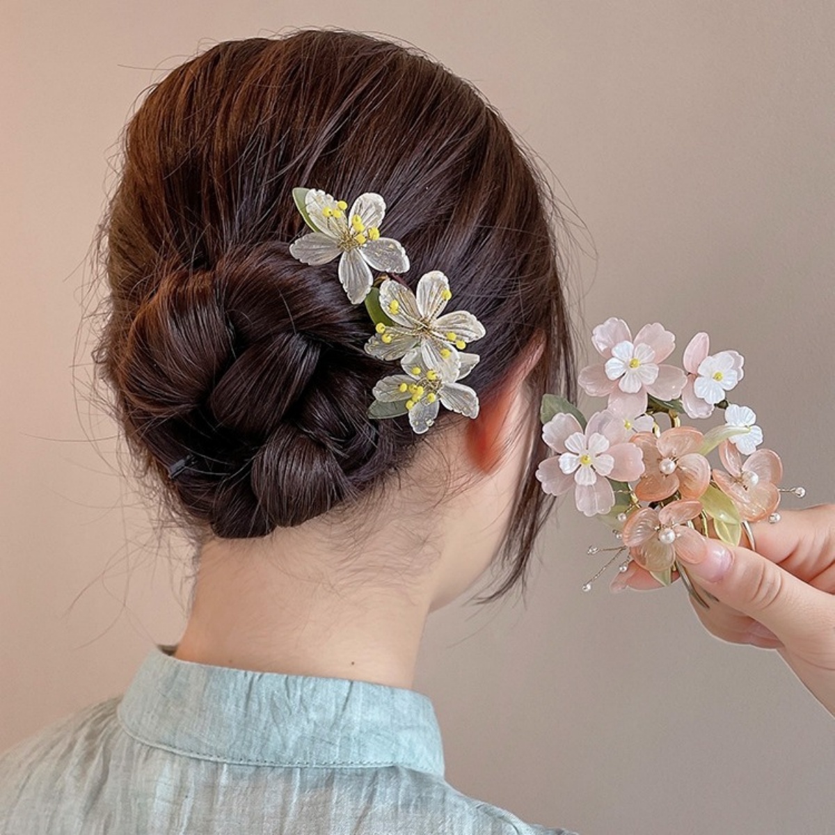 Vintage Flower Hairpin Elegant - Vintage Fashion In Chinese review and price