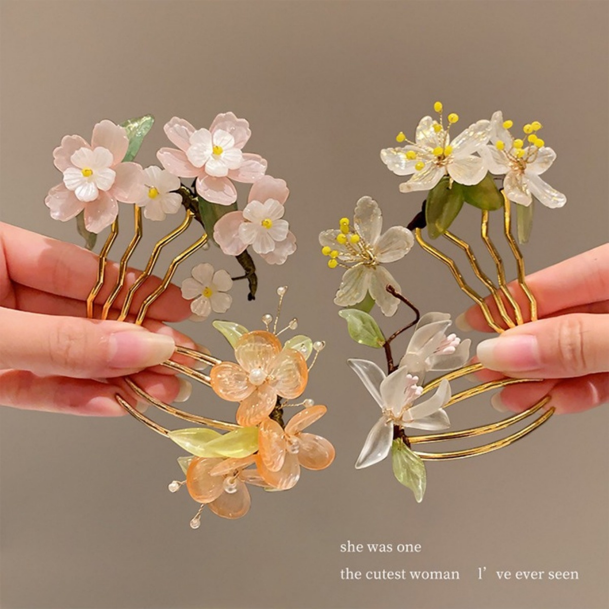 Vintage Flower Hairpin Elegant - Vintage Fashion In Chinese review and price