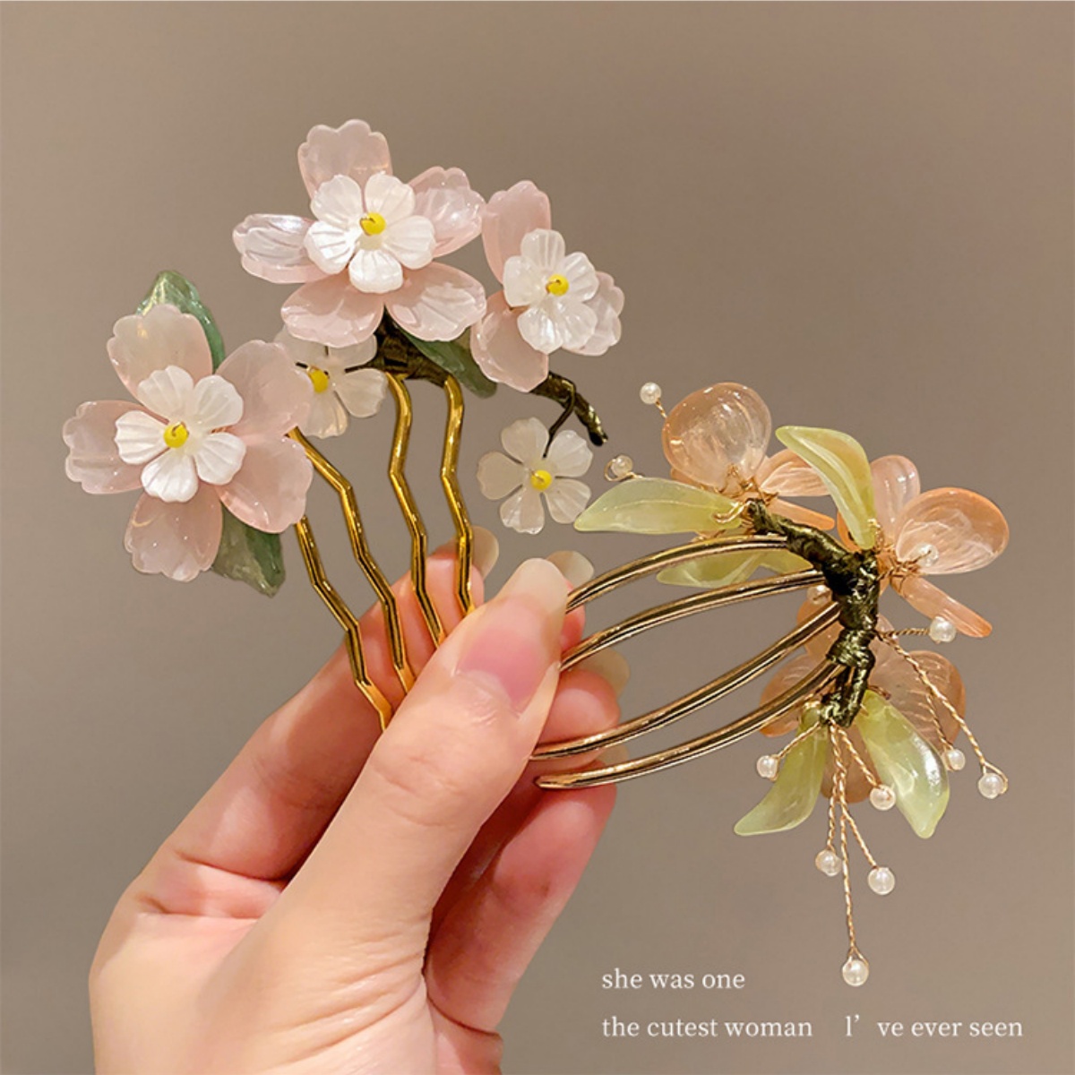 Vintage Flower Hairpin Elegant - Vintage Fashion In Chinese review and price