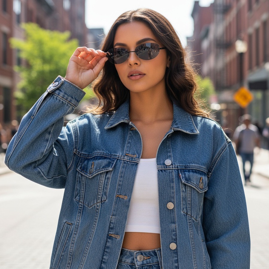 Vintage frameless oval sunglas - Vintage Fashion Y2K review and price