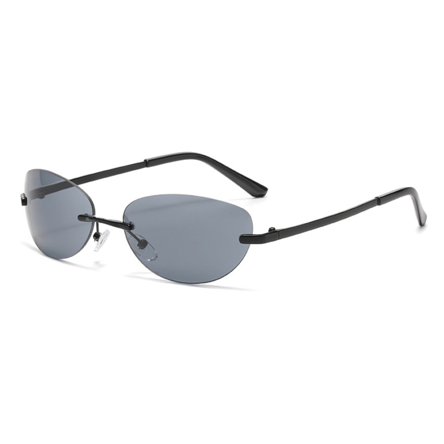 Vintage frameless oval sunglas - Vintage Fashion Y2K review and price