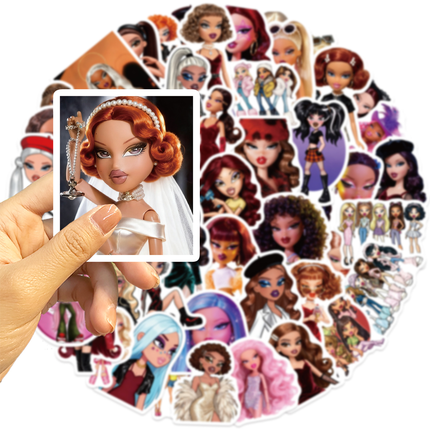 50Pcs Trendy Hot Girl Graffiti - Vintage Fashion Magazine review and price