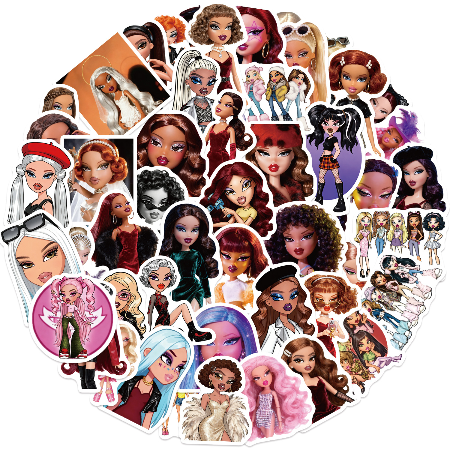 50Pcs Trendy Hot Girl Graffiti - Vintage Fashion Magazine review and price