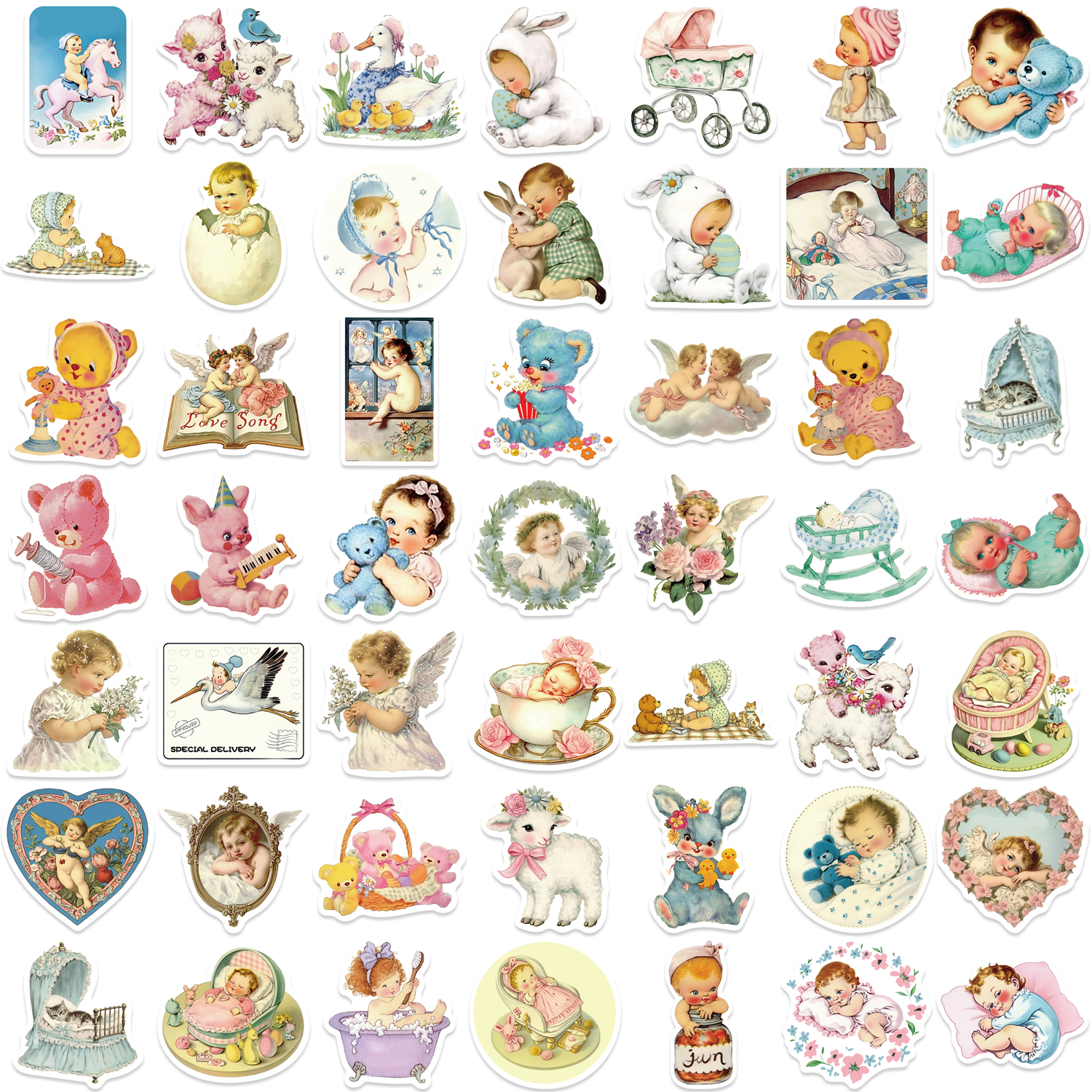 50PCS Vintage Baby Aesthetic S - Vintage Fashion Magazine review and price