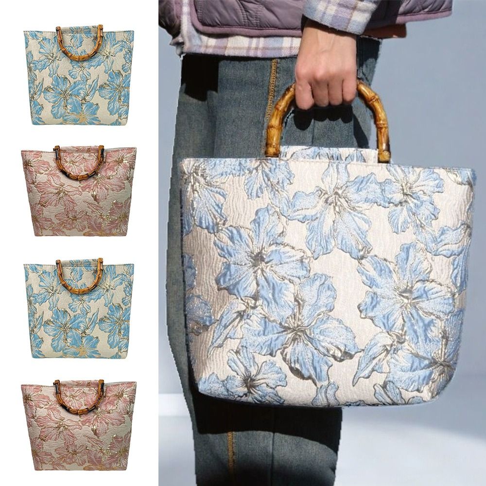 Bamboo Handle Hanfu Tote Bag V - Vintage Fashion In Chinese review and price