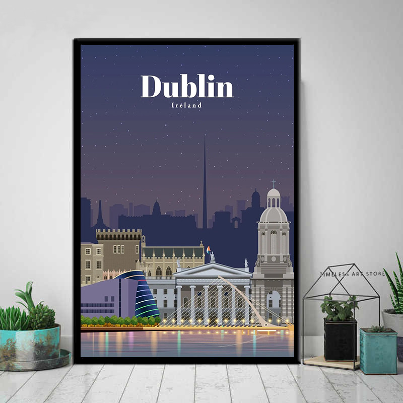 Frameless Tokyo Ottawa Prague  - Vintage Fashion Wall Art review and price