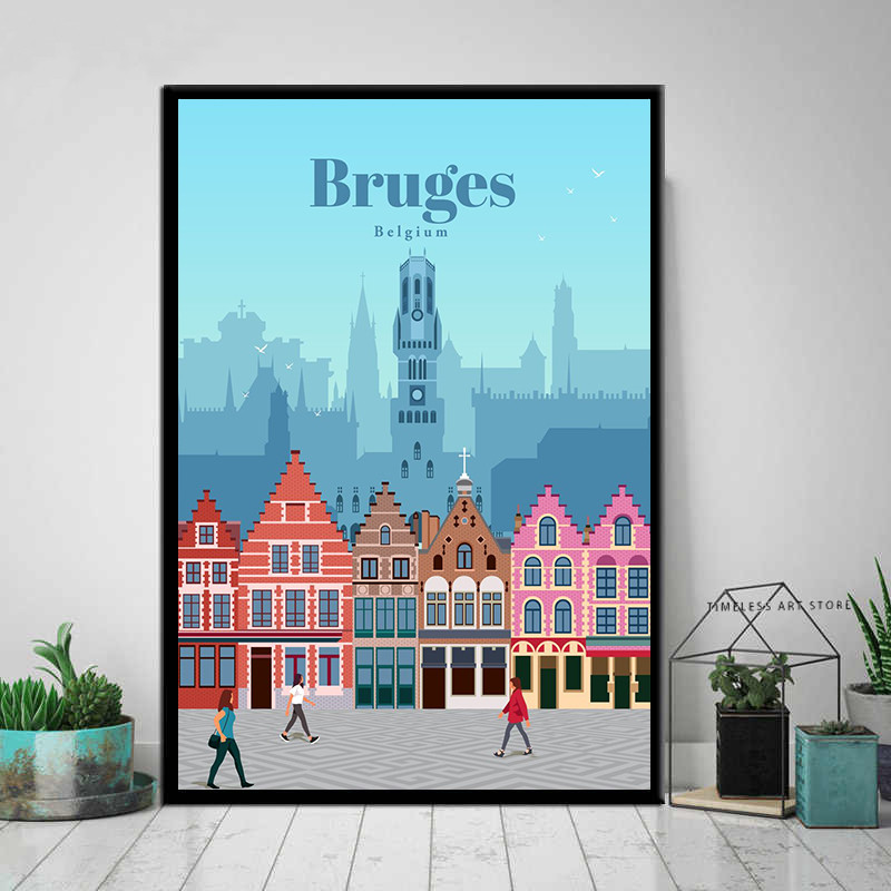 Frameless Tokyo Ottawa Prague  - Vintage Fashion Wall Art review and price