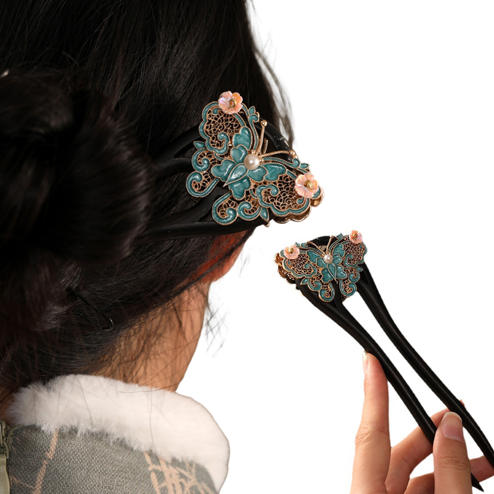 U Shape Chinese Style Hairpin  - Vintage Fashion In Chinese review and price