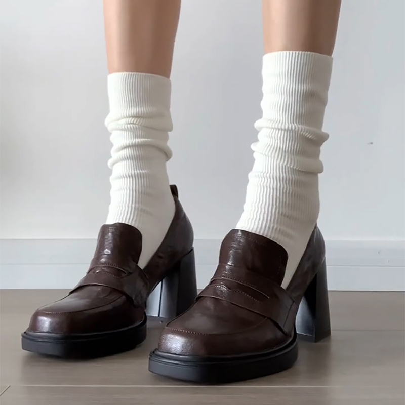 College Style Women Loafer Sho - Vintage Fashion Aesthetic review and price