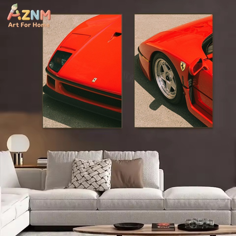 AZNM Ferrari F40 Classic Super - Vintage Fashion Wall Art review and price