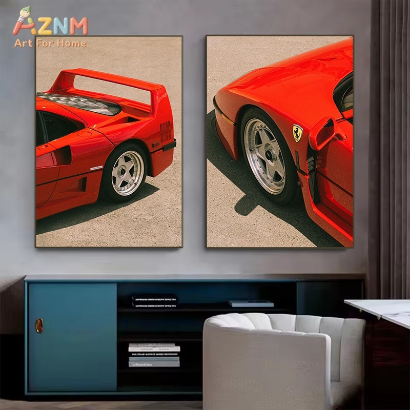 AZNM Ferrari F40 Classic Super - Vintage Fashion Wall Art review and price