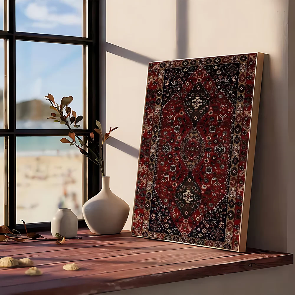 Persian Rug Poster No Framed P - Vintage Fashion Wall Art review and price