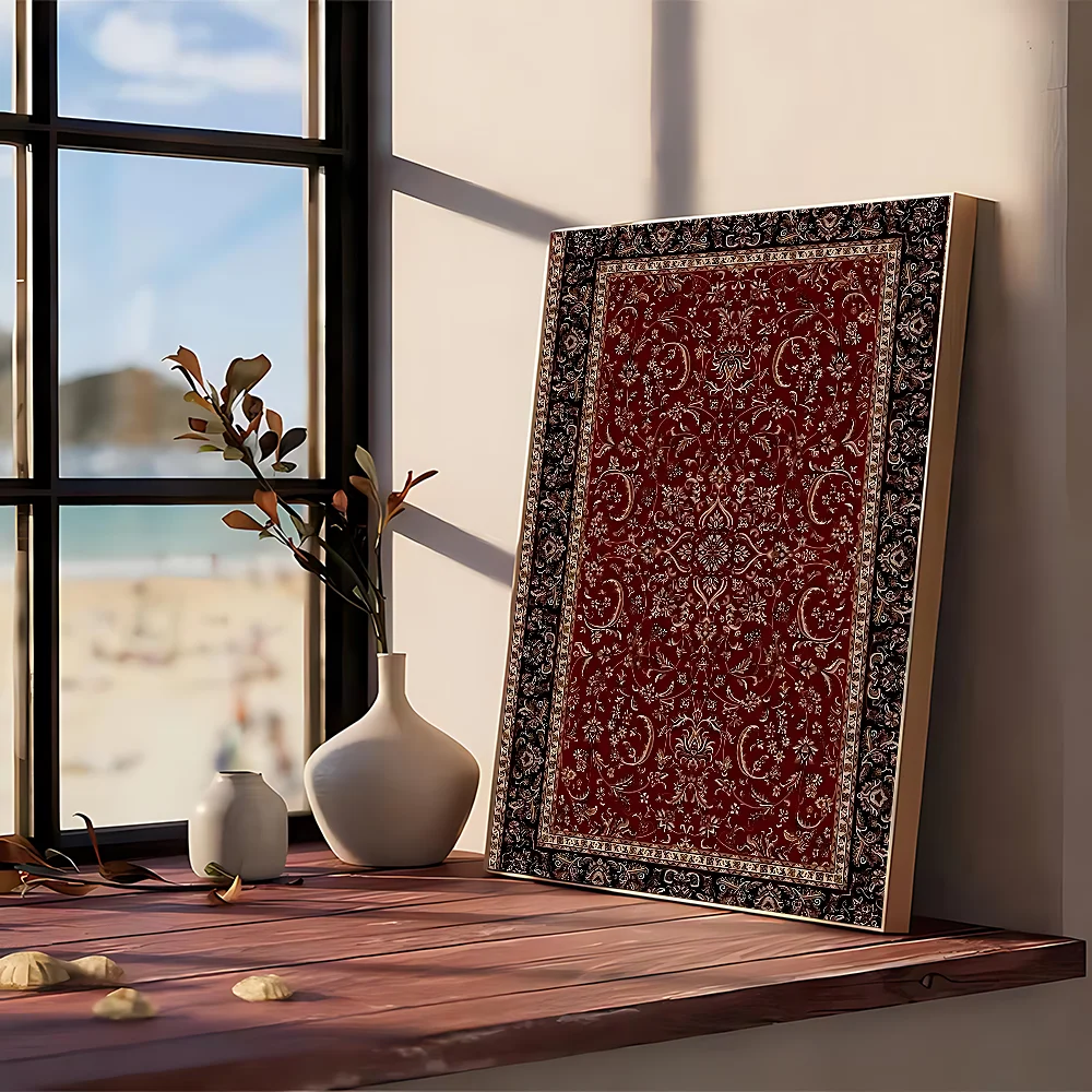 Persian Rug Poster No Framed P - Vintage Fashion Wall Art review and price