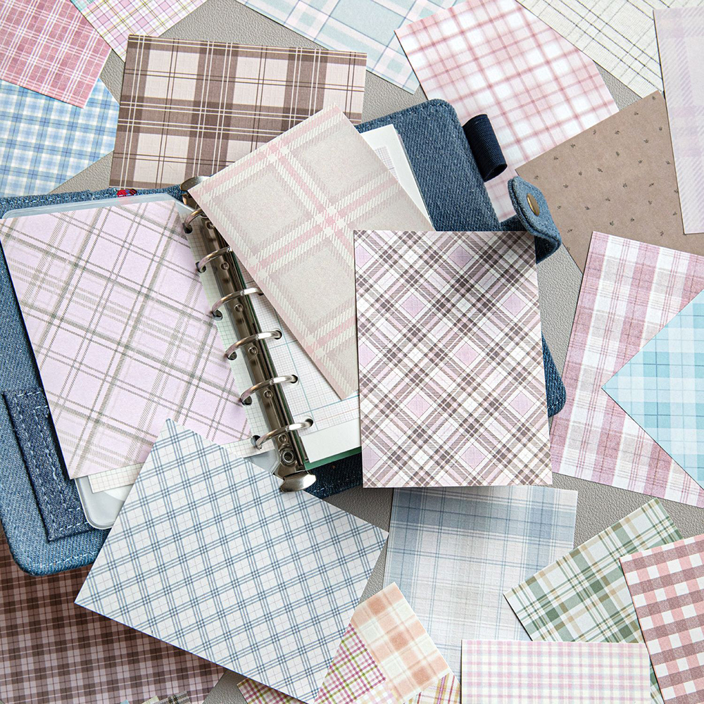50pcs Creative Plaid Decor Scr - Vintage Fashion Magazine review and price