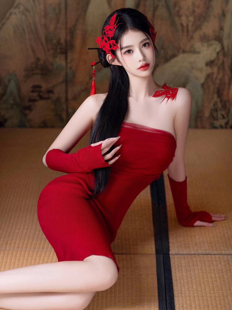 New 2026 Red Vintage Style  Pr - Vintage Fashion In Chinese review and price